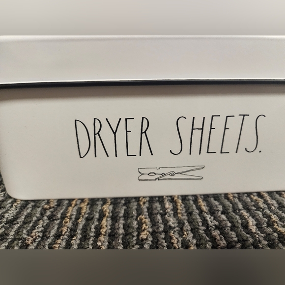 Rae Dunn Dryer Sheets Storage Box with Lid - Picture 5 of 9